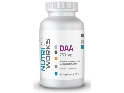 NutriWorks DAA, 750 mg, 90 rostlinných kapslí  Doplněk stravy