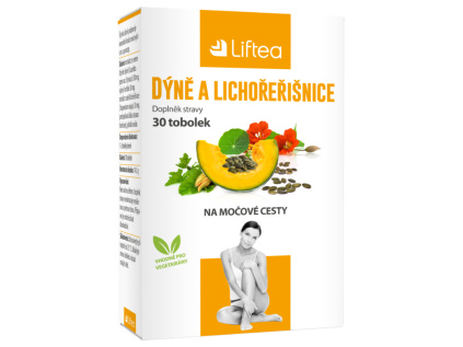 Liftea Dýně a lichořeřišnice, 30 tobolek  S extraktem z dýně a lichořeřišnice