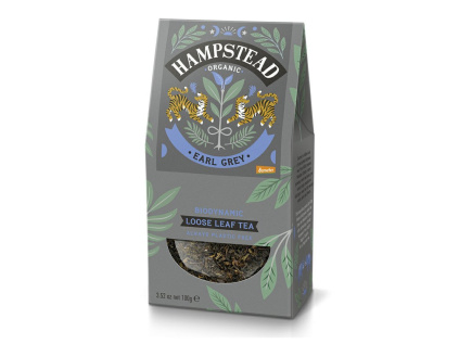 Hampstead Tea London BIO Earl Grey cerny sypany caj s bergamotem 100g