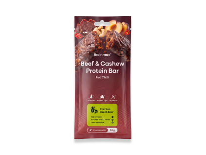 Brainmax beef cashew bar chilli