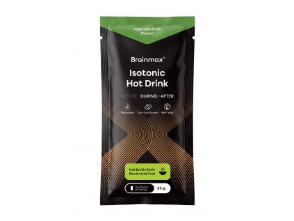 BrainMax® Isotonic Hot Drink, Vegetable, 25 g  Teplý nápoj s příchutí zeleninového vývaru, zdroj hořčíku a fosforu, doplněk stravy