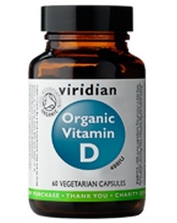 Viridian Vitamin D 60 kapslí Organic *CZ-BIO-003 certifikát