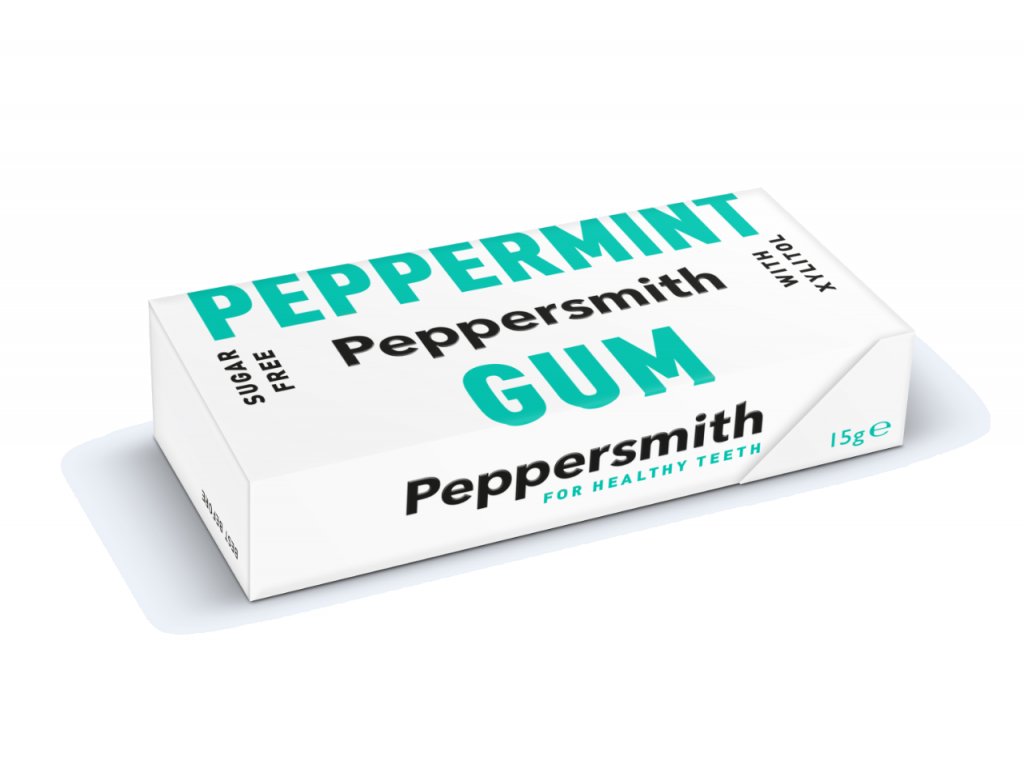 Peppersmith Žvýkačky – máta peprná BIO 15 g Obrázek