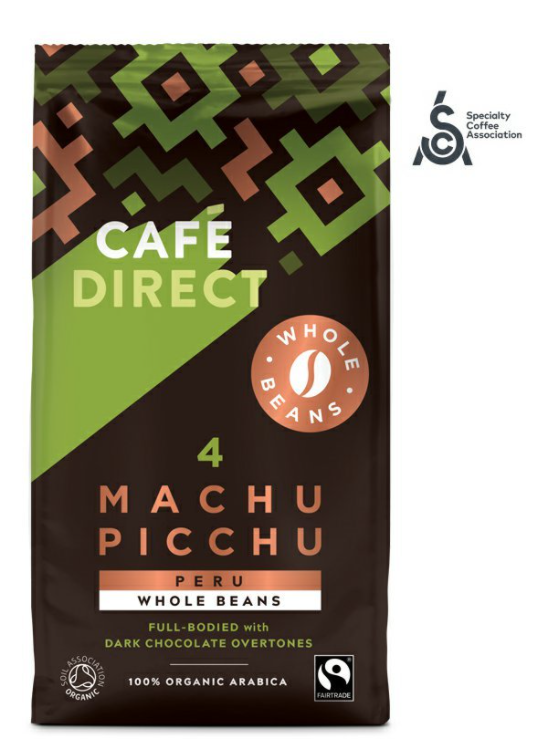 Cafédirect - BIO Machu Picchu SCA 82 zrnková káva, 227g *CZ-BIO-001 certifikát
