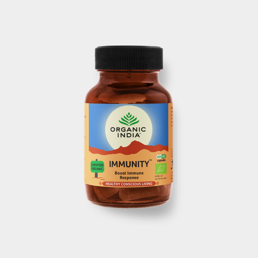 Organic India Immunity EN – Pro obranyschopnost organismu BIO 60 kapslí Obrázek