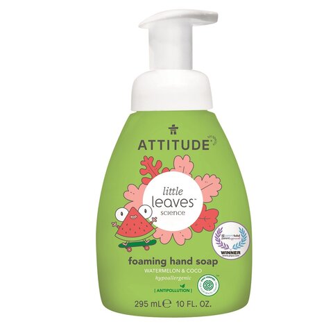 Attitude - Dětské pěnivé mýdlo na ruce - Little leaves s vůní melounu a kokosu, 295 ml Obrázek