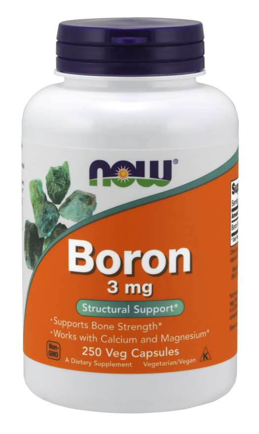 Levně Now® Foods NOW Boron (bor), 3 mg, 250 kapslí