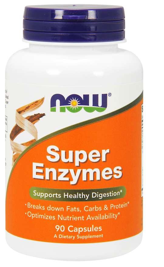 Levně Now® Foods NOW Super Enzymes, komplexní trávící enzymy, 90 kapslí