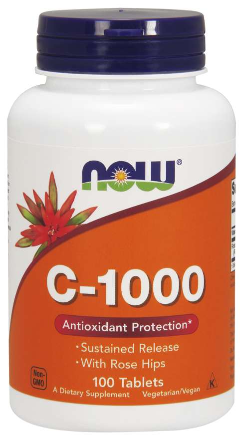 Levně Now® Foods NOW Vitamin C-1000 s šípkem a postupným uvolňováním, 100 tablet