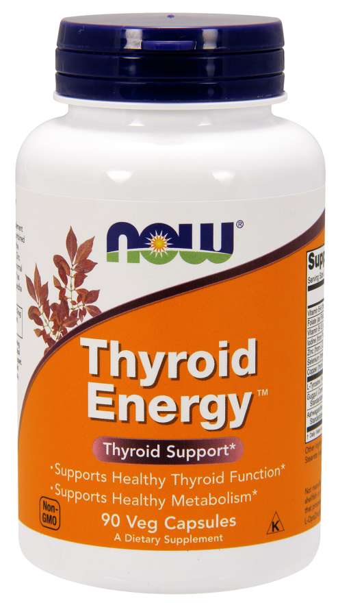 Now® Foods NOW Thyroid Energy (Štítná žláza), 90 rostlinných kapslí