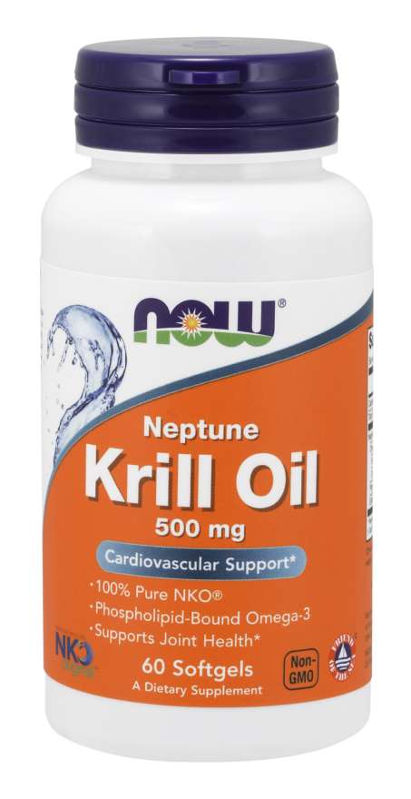 Levně Now® Foods NOW Krill Oil Neptune (olej z krilu), 500 mg, 60 softgel kapslí
