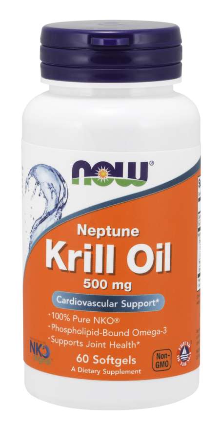 Now® Foods NOW Krill Oil Neptune (olej z krilu), 500 mg, 60 softgel kapslí