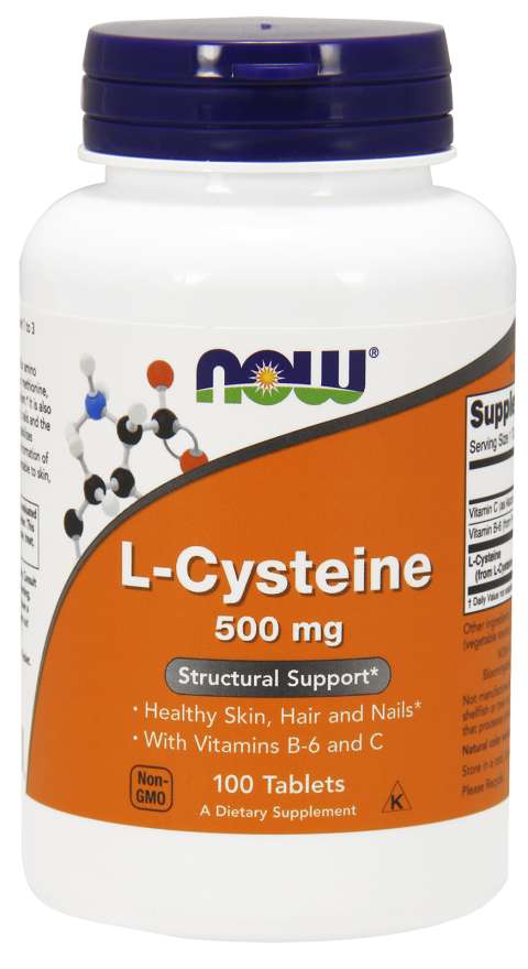 Levně Now® Foods NOW L-Cysteine, 500 mg, 100 tablet