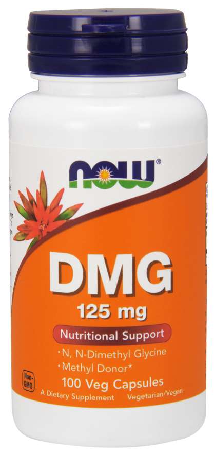 Now® Foods NOW DMG (Dimethylglycin), 125 mg, 100 rostlinných kapslí