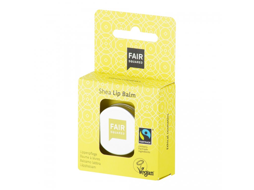 Fair Squared Přírodní balzám na rty s bambuckým máslem a vanilkou 12 g