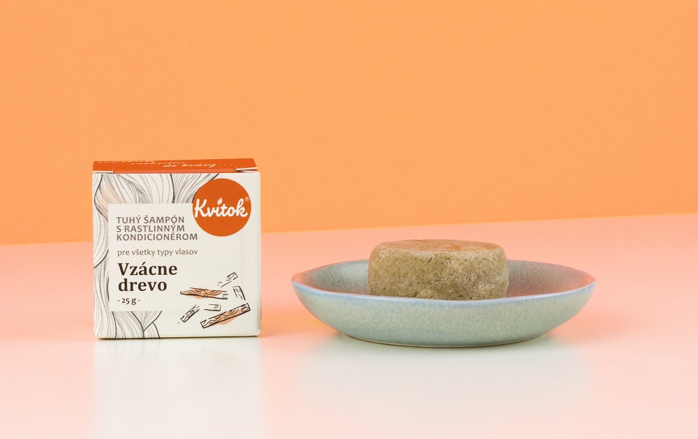 Kvitok Tuhý Šampon s Kondicionérem - Vzácné dřevo (pro všechny typy vlasů) 25g Obrázek