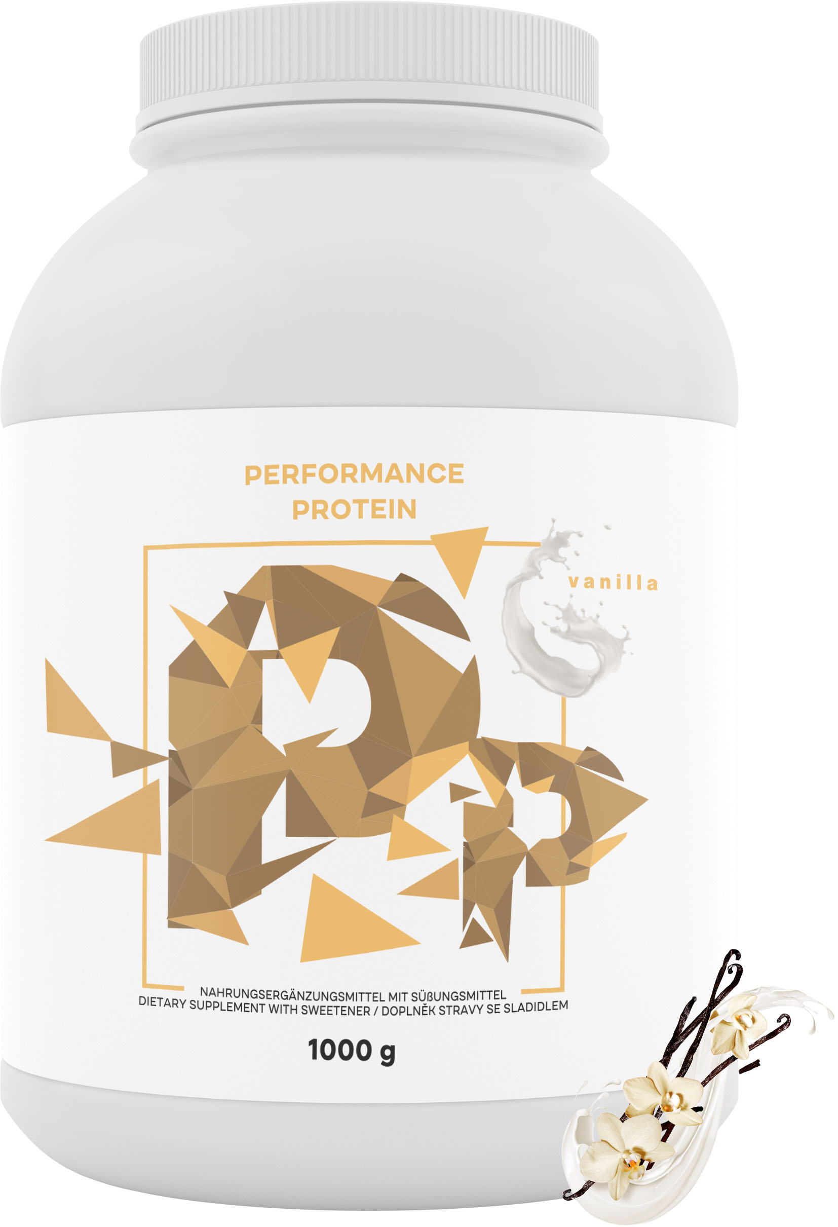 Levně BrainMax Performance Protein Vanilka 1000g Nativní syrovátkový protein s kravským kolostrem a grass-fed hovězím kolagenem, Doplněk stravy