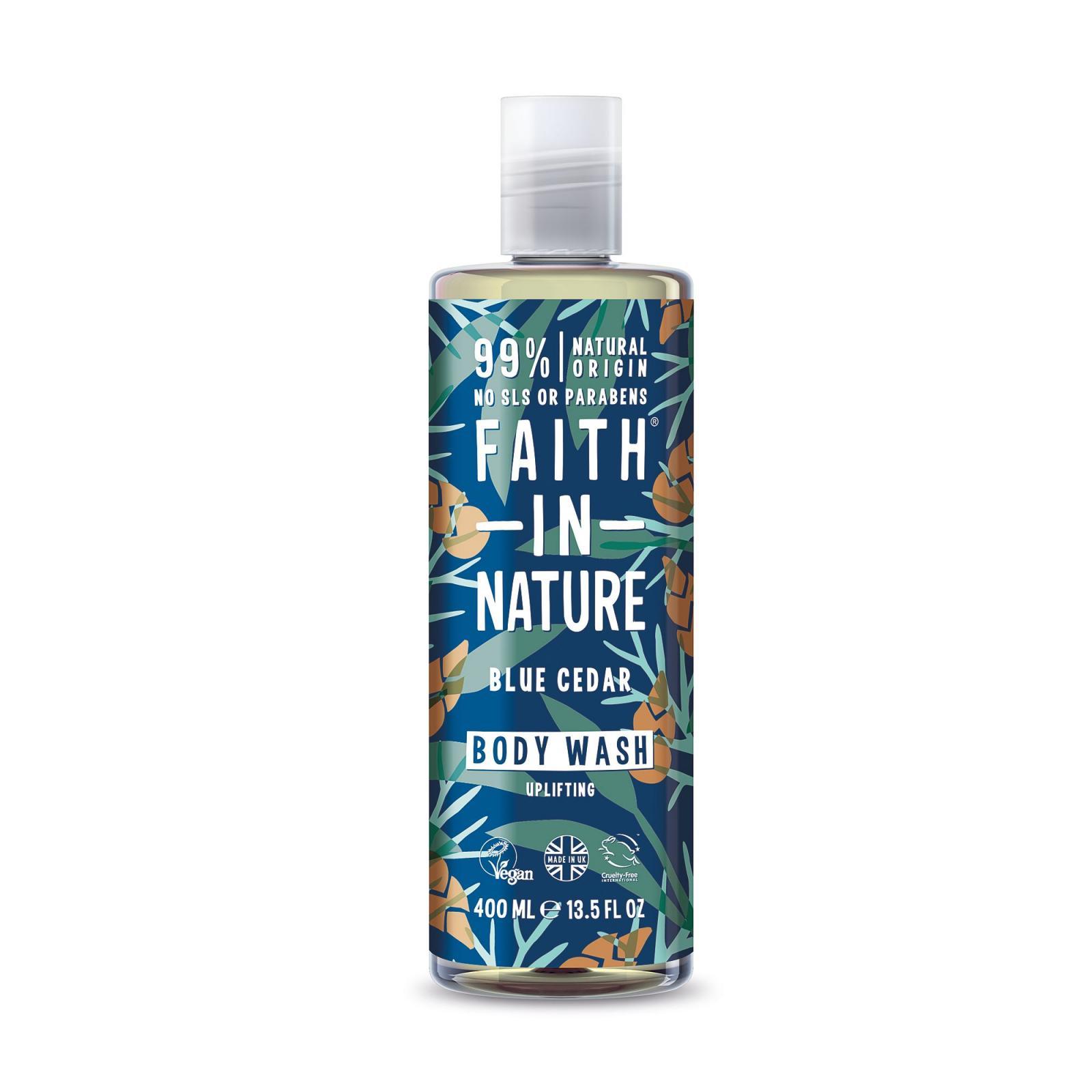 Levně Faith in Nature Faith For Men přírodní sprchový gel - modrý cedr, 400 ml