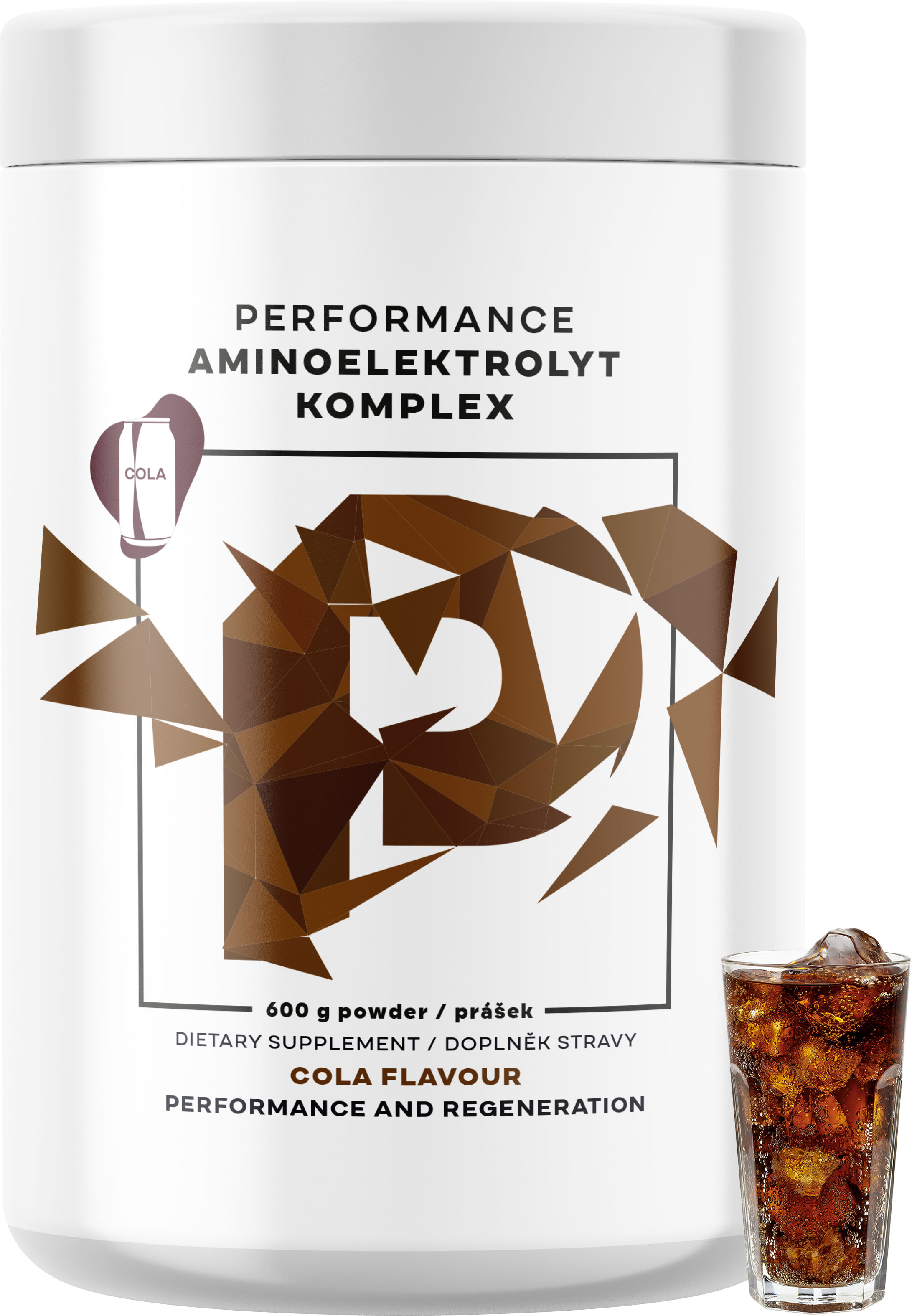 BrainMax Performance Amino Elektrolyt Komplex, EAA + Elektrolyty, 600g Příchuť: Cola Obrázek