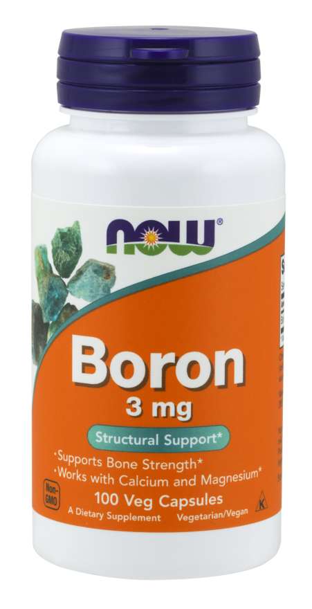 Levně Now® Foods NOW Boron (bor), 3 mg, 100 kapslí