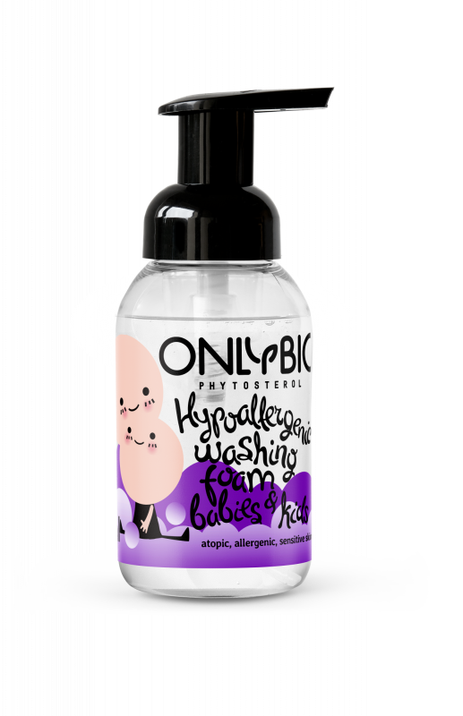 OnlyBio - Hypoalergenní dětská mycí pěna, 250ml