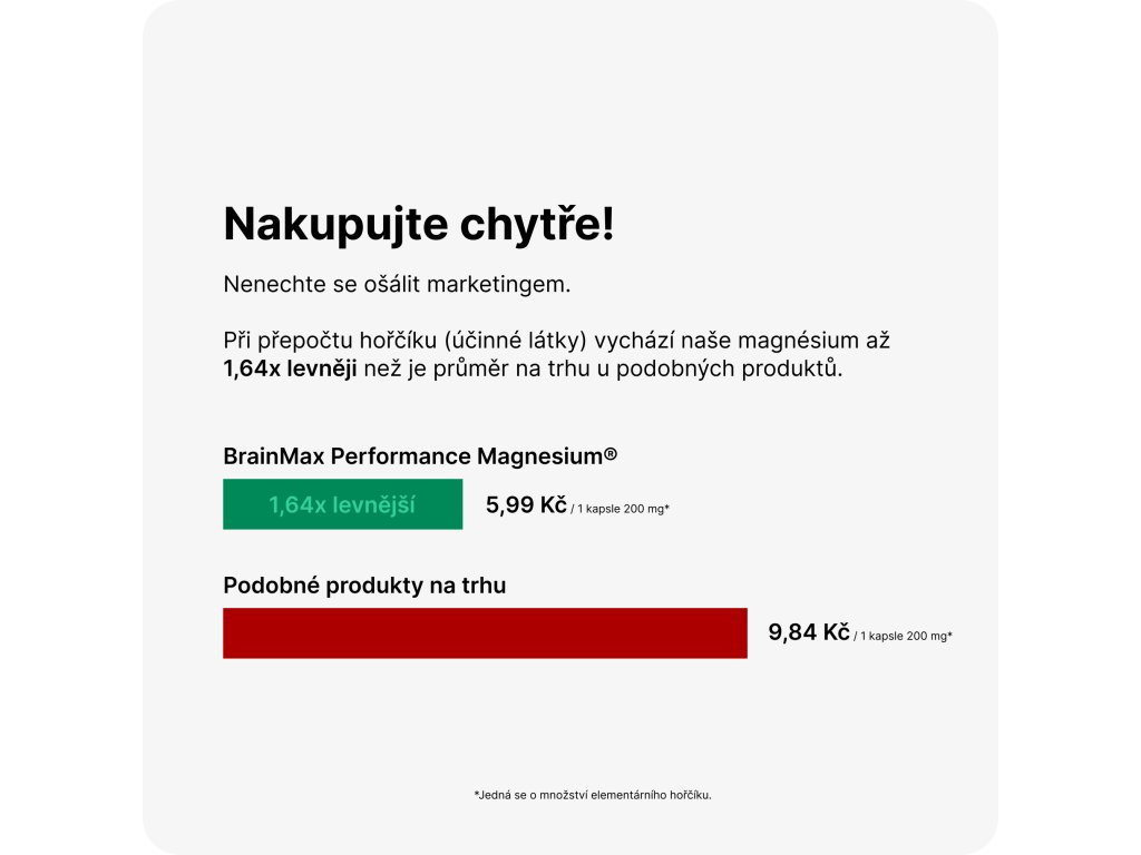 Performance Magnesium 1000 mg 100 tbl. (Hořčík + Vitamín B6) Obrázek