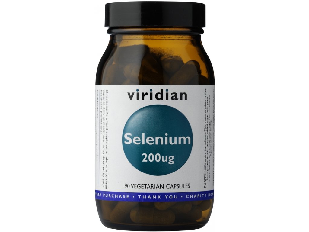 Levně Viridian Selenium 200µg - 90 kapslí