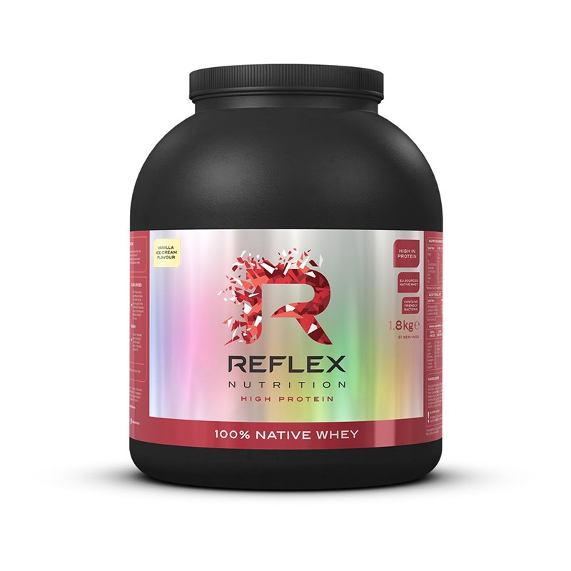 Levně Reflex 100% Native Whey Protein Vanilka - 1,8kg