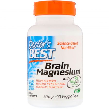 Levně Doctor's Best Doctor’s Best Brain Magnesium, 50 mg, 90 rostlinných kapslí
