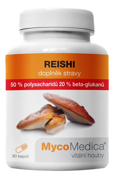 MycoMedica - Reishi 50% ve vysoké koncentraci, 90 rostlinných kapslí