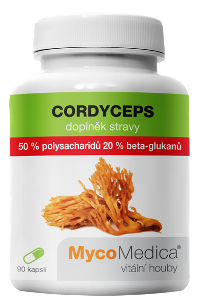 MycoMedica - Cordyceps 50% ve vysoké koncentraci, 90 rostlinných kapslí