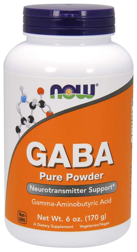 Now® Foods NOW GABA (kyselina gama-aminomáselná) čistý prášek, 170 g