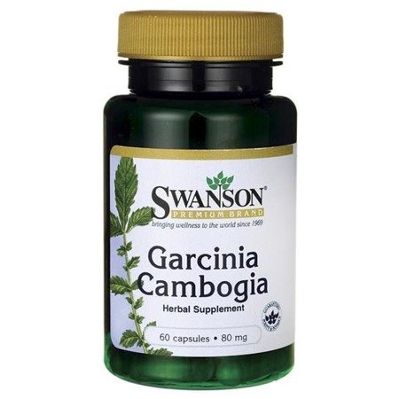 Levně Swanson Garcinia Cambogia 5:1 Extract, 80 mg, 60 kapslí