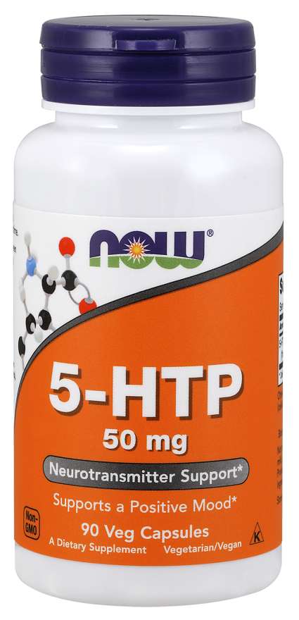 Now® Foods NOW 5-HTP, 50 mg, 90 rostlinných kapslí Obrázek