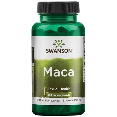 Swanson Maca (řeřicha peruánská), 500 mg, 100 kapslí