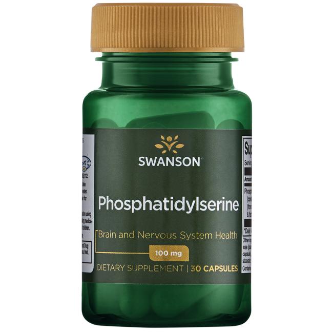 Levně Swanson Phosphatidylserine (fosfatidylserin) 100 mg, 30 softgels