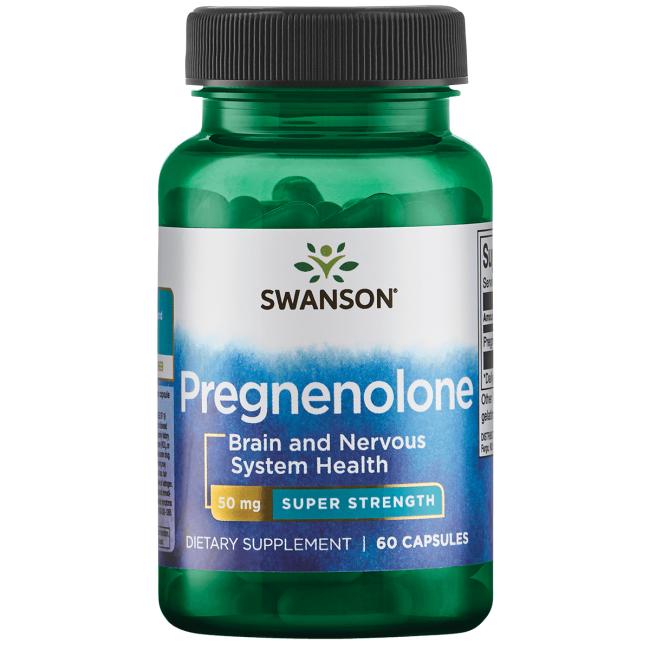 Levně Swanson Pregnenolone 50 mg, 60 kapslí