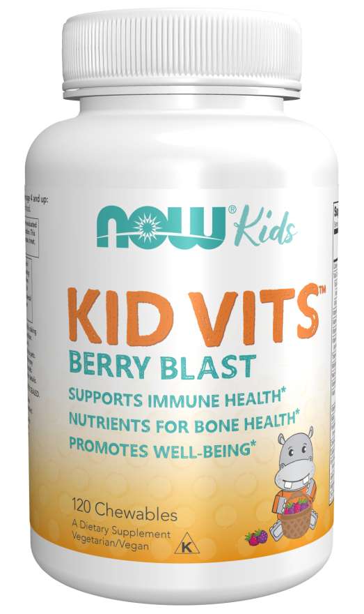 Levně Now® Foods NOW Kid Vits, Berry blast, Multivitamín pro děti, 120 bonbónů