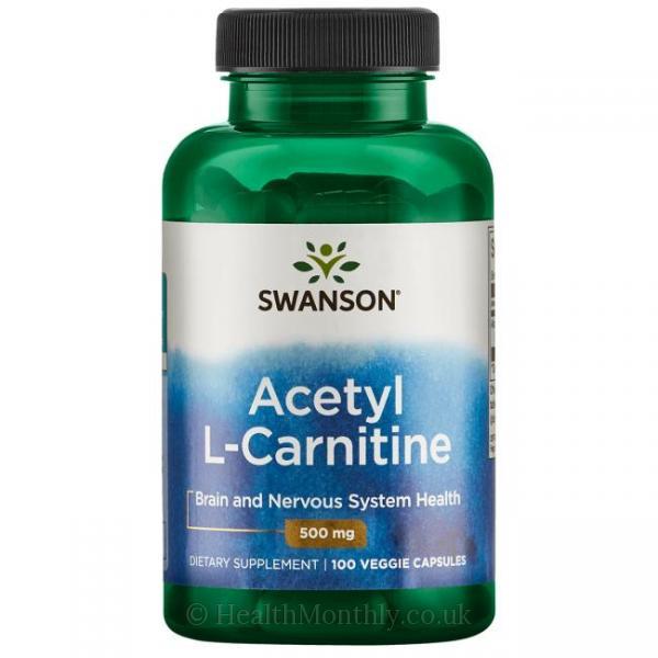 Levně Swanson Acetyl-L-Carnitine 500mg, 100 kapslí