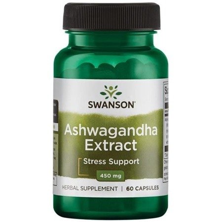 Levně Swanson Ashwagandha Extract 450 mg, 60 kapslí