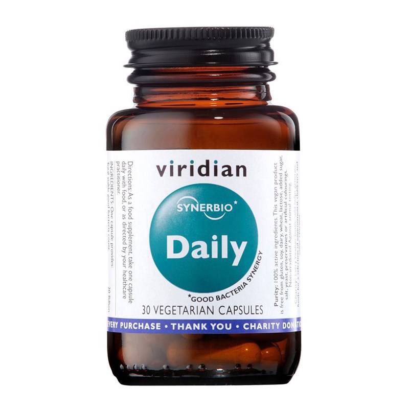 Viridian Synerbio Daily Směs probiotik a prebiotik 30 kapslí Obrázek