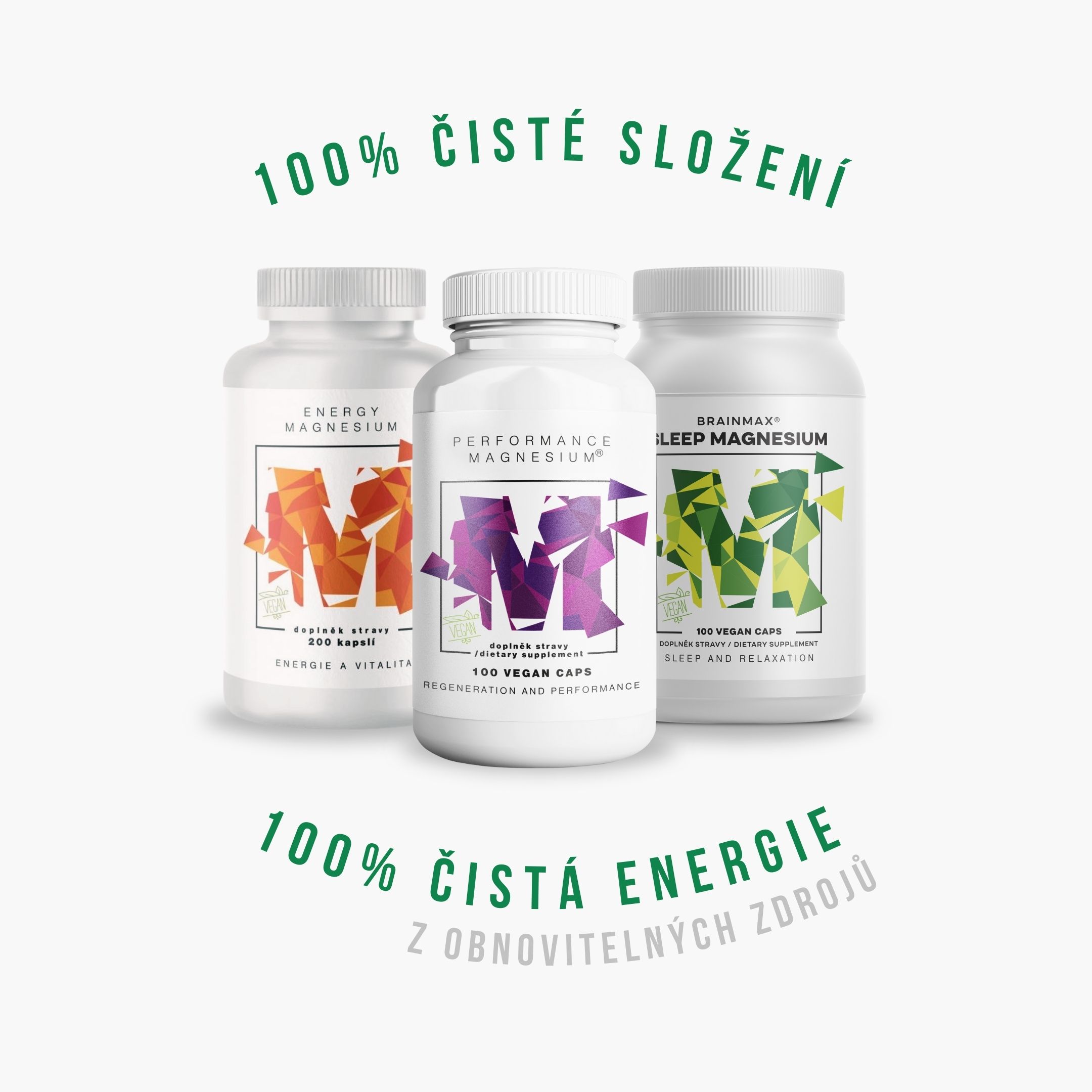 BrainMax Energy Magnesium, 1000 mg, 200 kapslí (Magnesium Malate - Hořčík malát, 164 mg) Obrázek