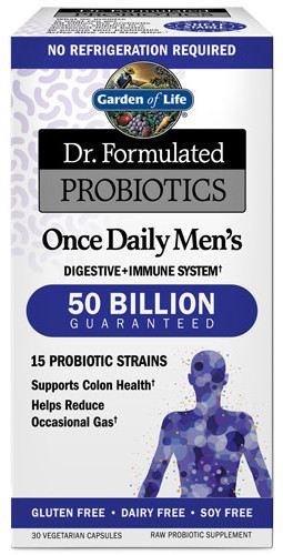 Levně Garden of life Dr. Formulated Probiotics once daily Men's (probiotika pro muže), 50 mld. CFU, 15 kmenů, 30 rostlinných kapslí
