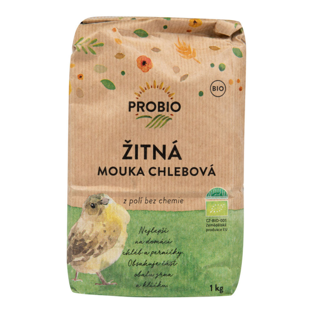 Levně PROBIO - Mouka žitná chlebová BIO, 1kg *CZ-BIO-001 certifikát