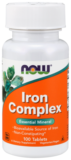 Levně Now® Foods NOW Iron Complex (železo), 100 tablet