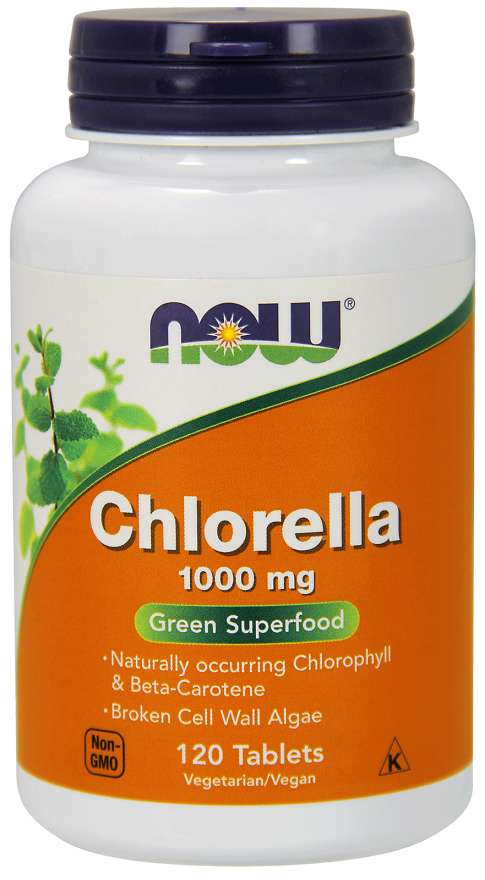 Now® Foods NOW Chlorella, 1000 mg, 120 tablet