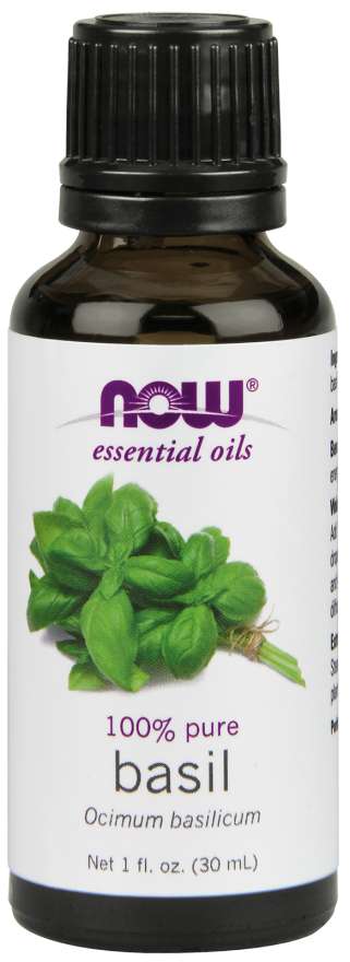 Now® Foods NOW Essential Oil, Basil oil (esenciální olej Bazalka), 30 ml