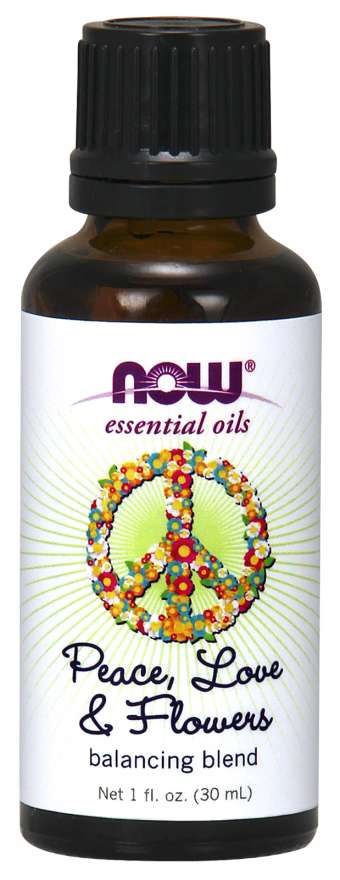 Levně Now® Foods NOW Essential Oil, Peace, Love & Flowers oil blend (éterický olej směs míru, lásky a květin), 30 ml