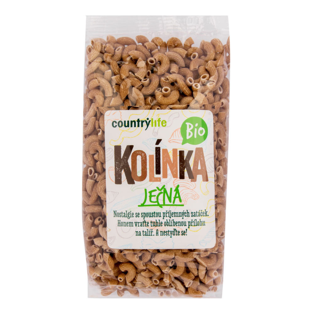 CountryLife - Těstoviny kolínka ječná BIO, 400g *CZ-BIO-001 certifikát