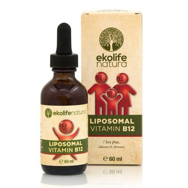 Levně Ekolife Natura - Liposomal Vitamin B12 60ml (Lipozomální vitamín B12)